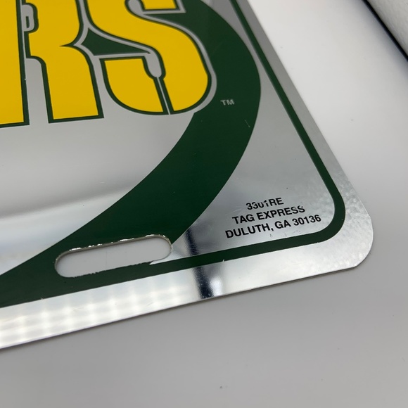 Vintage 1996 Tag Express Green Bay Packers Plastic Decorative License Plate - Picture 6 of 13